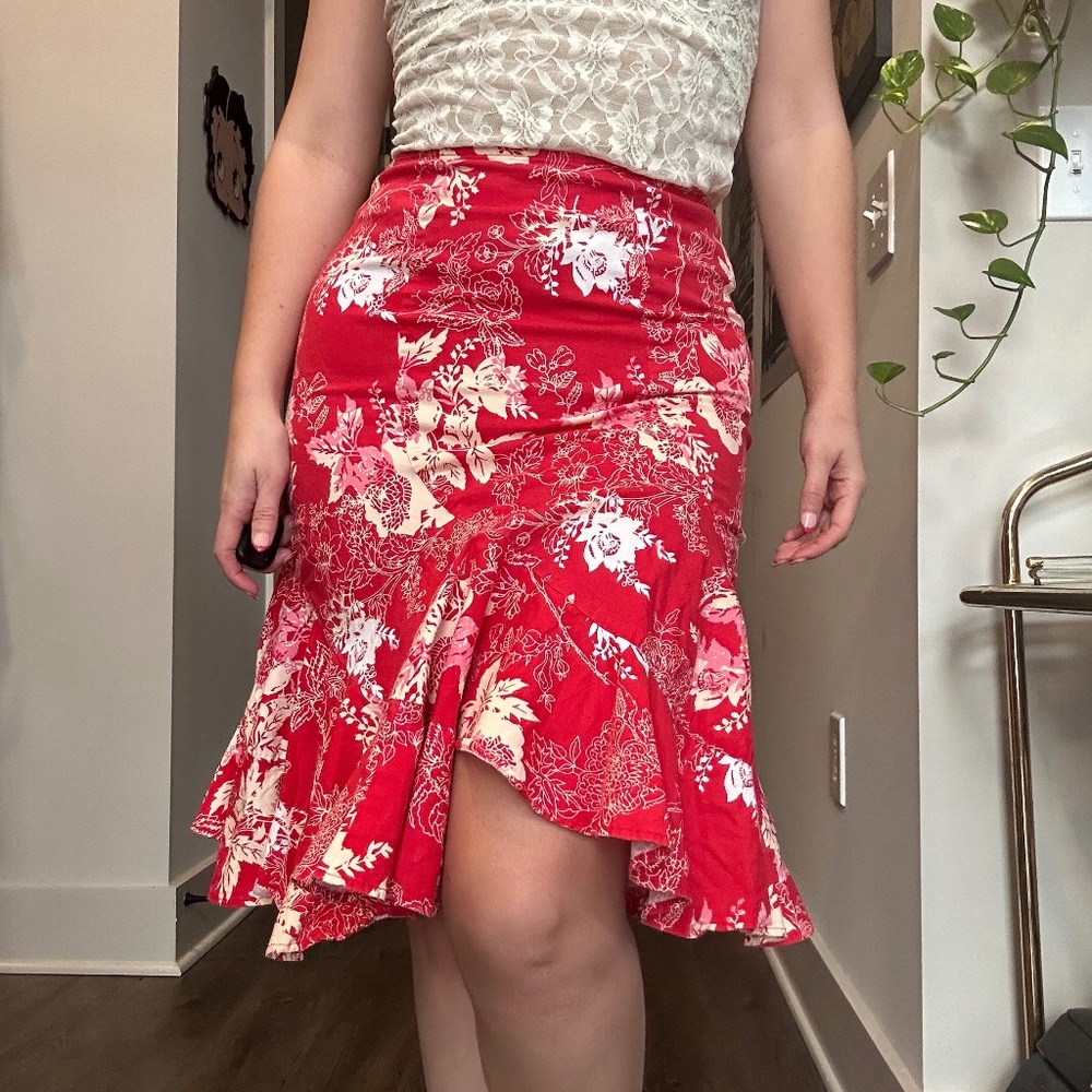 💖 Y2k Forever21 Vintage Midi Skirt 💖 Size 28"